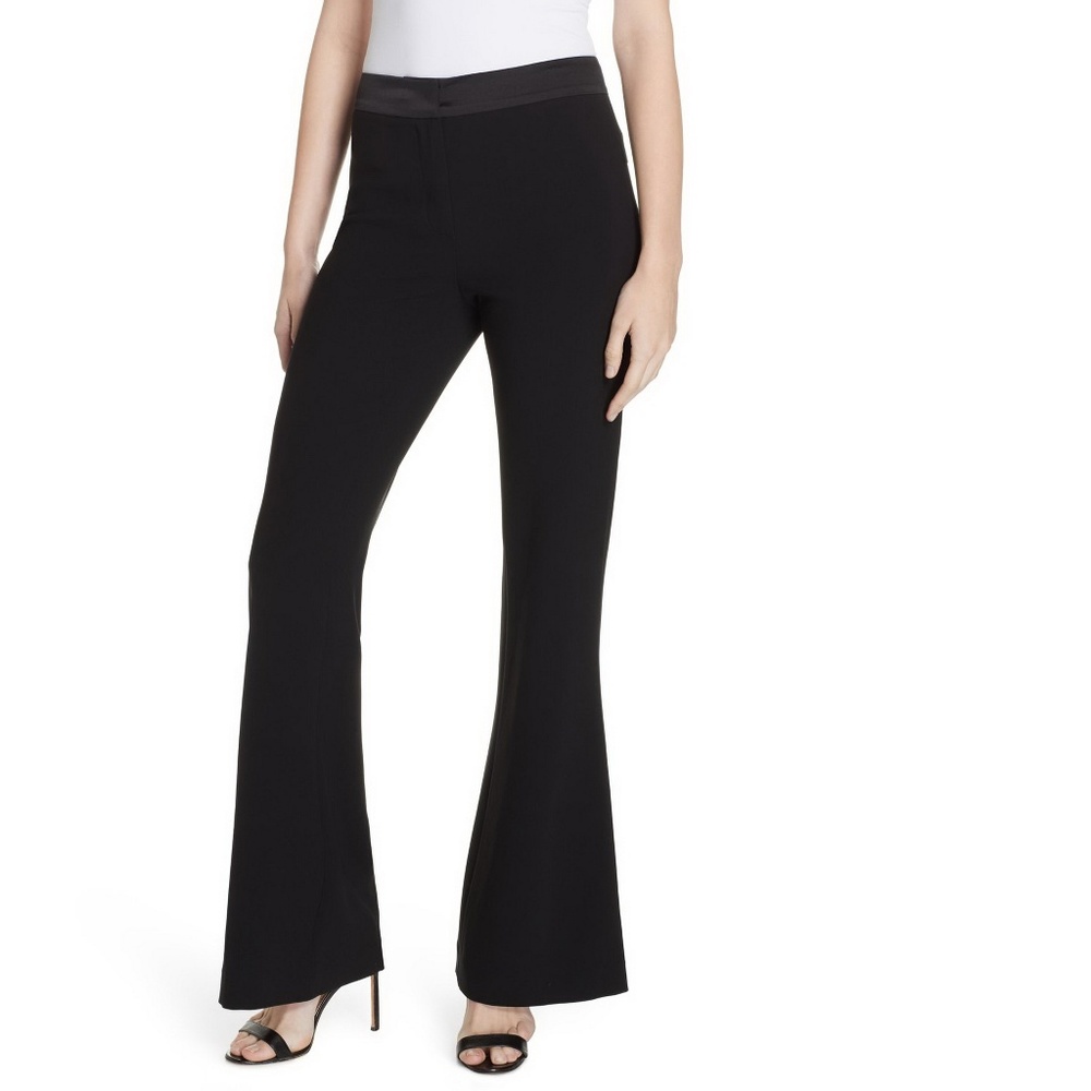 NWT Diane von Furstenberg DVF Flare Pants, Black